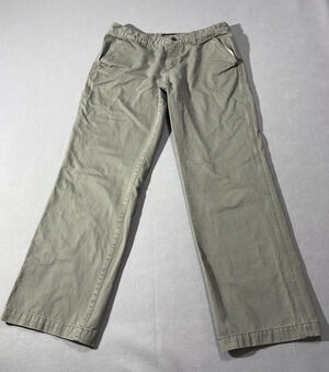 Mountain Khakis Pants Womens 12 Regular Sage Green Straight Canvas Utility Retro